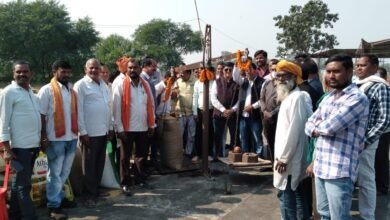 कृषि उपज मंडी चाम्पा में धान खरीदी का शुभारंभ किया गया, - Console Corptech