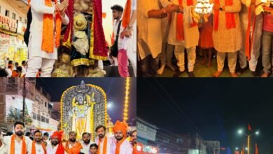 रामनवमीं पर चांपा नगर में निकली भव्य शोभायात्रा,शोभायात्रा में लगभग 10 हजार श्रीराम भक्त हुए शामिल,श्रीराम जी के आकर्षक झांकी के साथ नर्तक दलों ने बांधा समा.... - Console Corptech