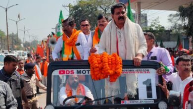 चांपा मे उपमुख्यमंत्री विजय शर्मा का विशाल रोड शो... - Console Corptech