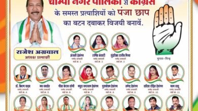 चांपा नगरपालिका चुनाव कांग्रेस ने जारी किया संकल्प पत्र, जनता से मांगा समर्थन... - Console Corptech